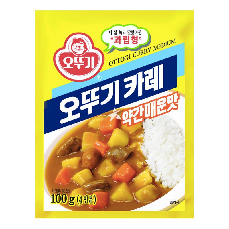 Ottogi Curry Powder Medium Hot 100g  