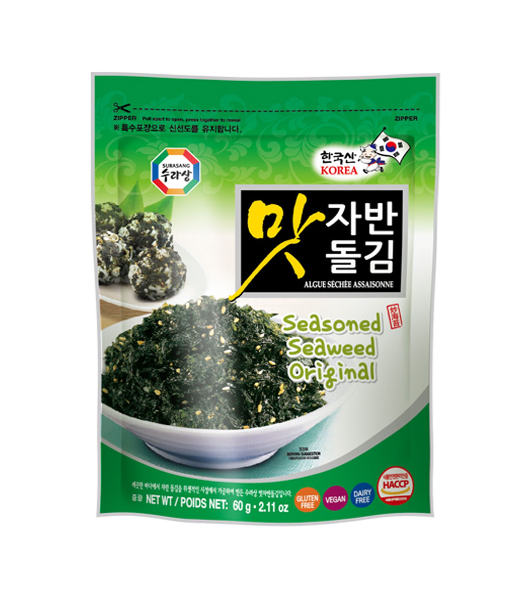 Surasang - Seasoned Seaweed Original 60g‏