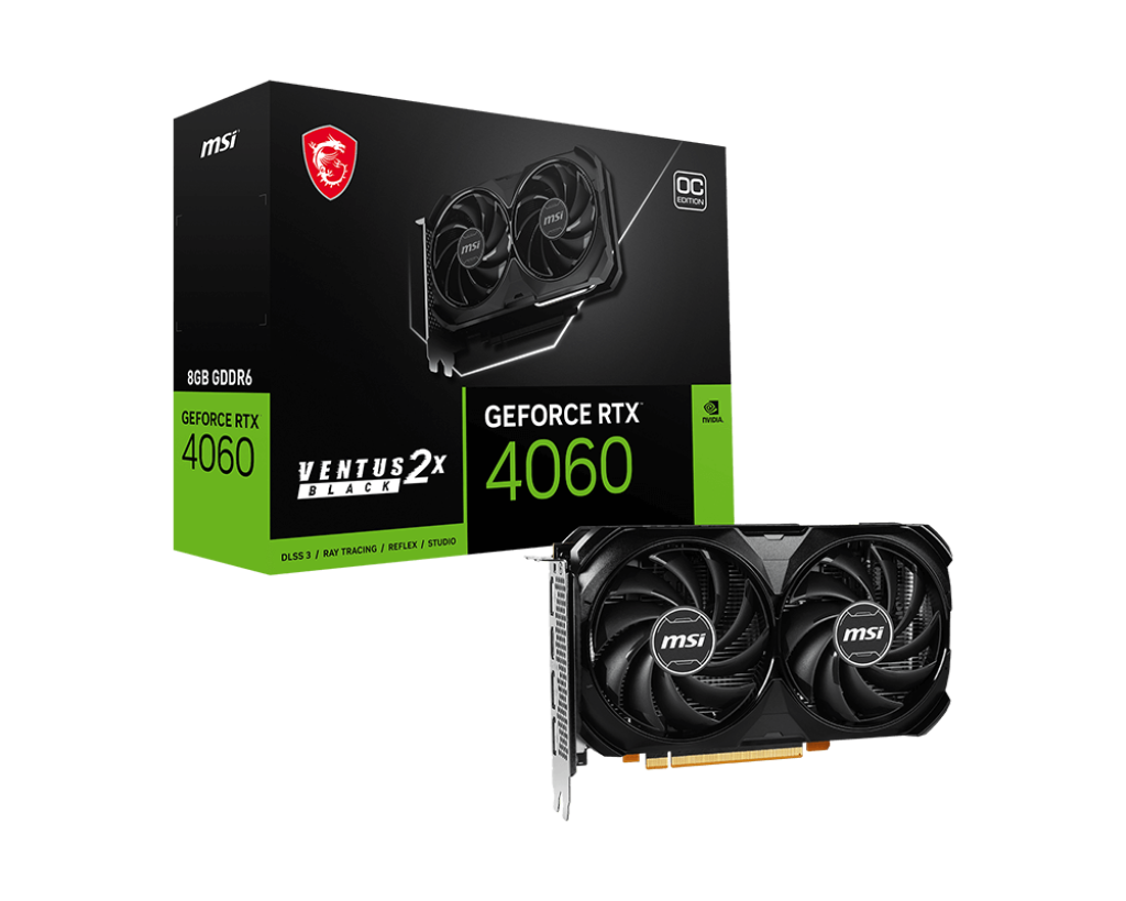 MSI RTX 4060 VENTUS 2X BLACK 8G OC4