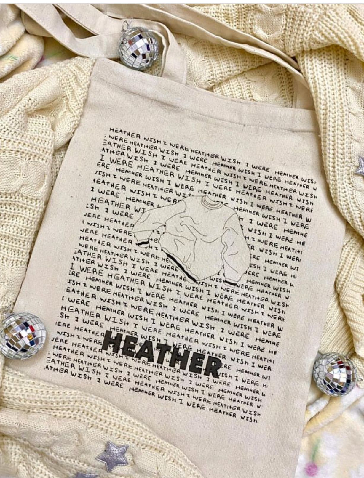 Heather by conan gray tote bag