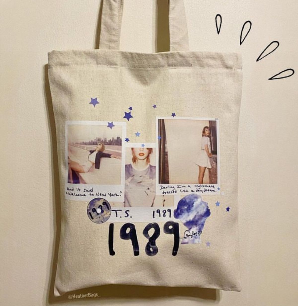 Heather Taylor swift 1989 og tote bag