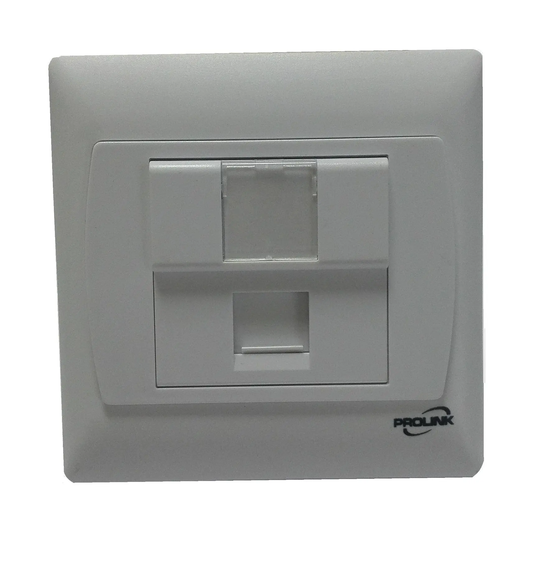 NTW-ProLink-1Port-UK-Face Plate-W/Shutter-Station