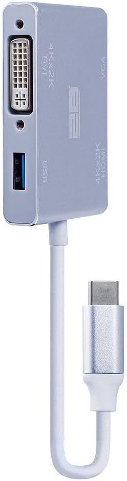 Type C Male to VGA - HDMI - DVI - USB3
