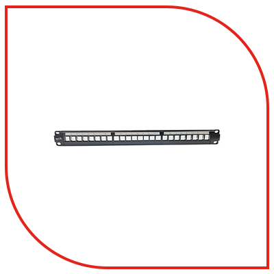 Prolink PATCH PANEL WITH 24-PORT-FTP WIRE MANAGEMENT - Empty