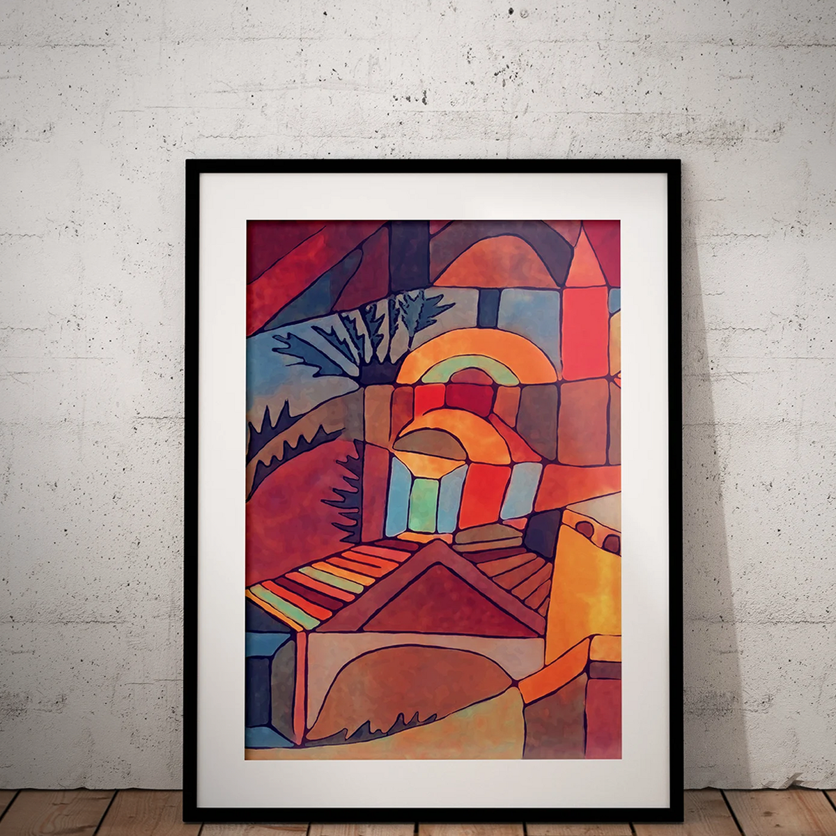 Temple Gardens Paul Klee Reproduction - Wall Art Print