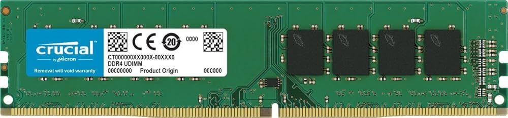 CRUCIAL 16G 3200MHZ WITHOUT HEATSINK 