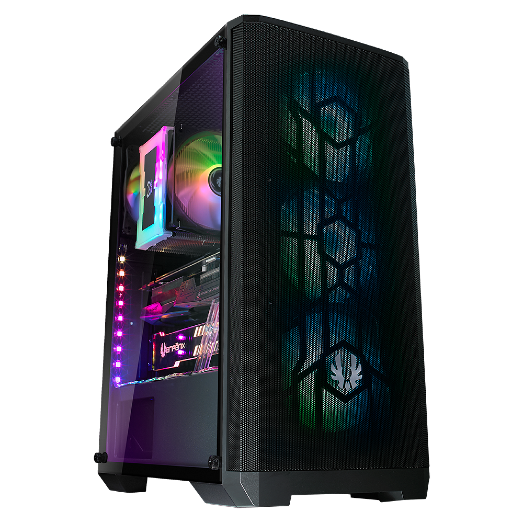 BITFENIX NOVA MESH SE TG 4FANS BLACK + 600W80