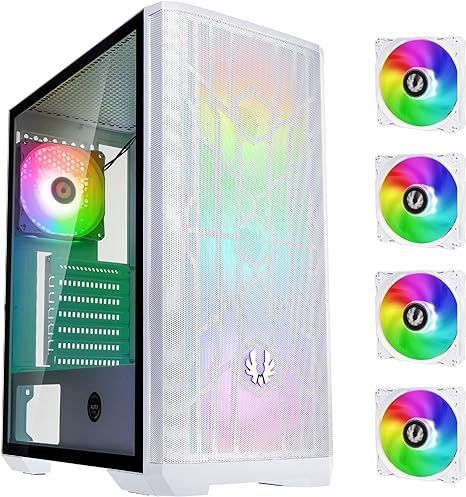 +BITFENIX NOVA MESH SE TG 4FANS WHITE + 600W 80