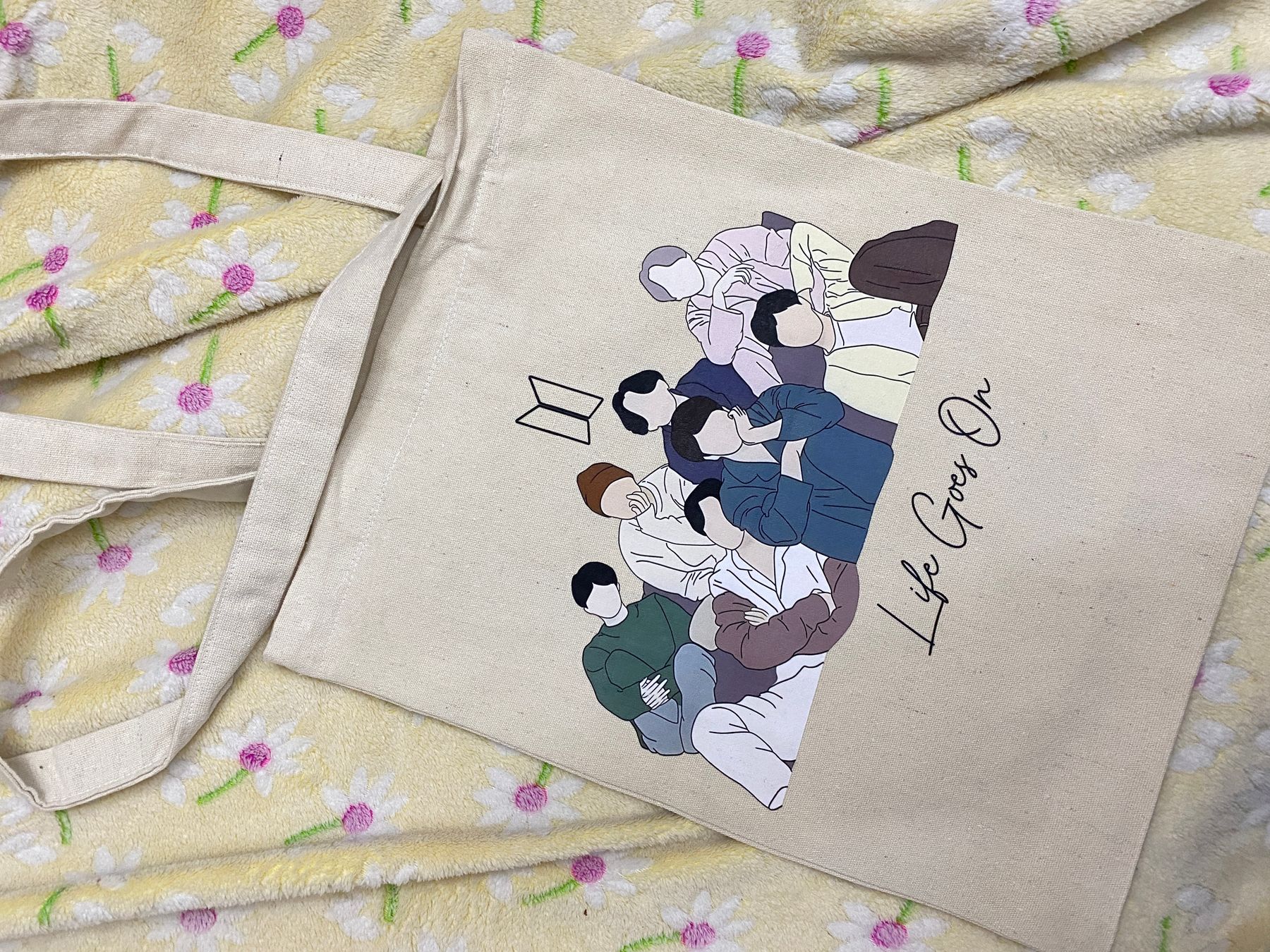 BTS printed tote