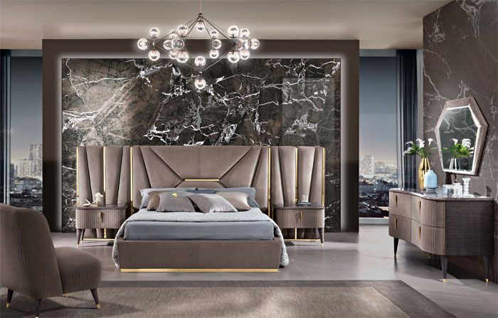 geometric bedroom