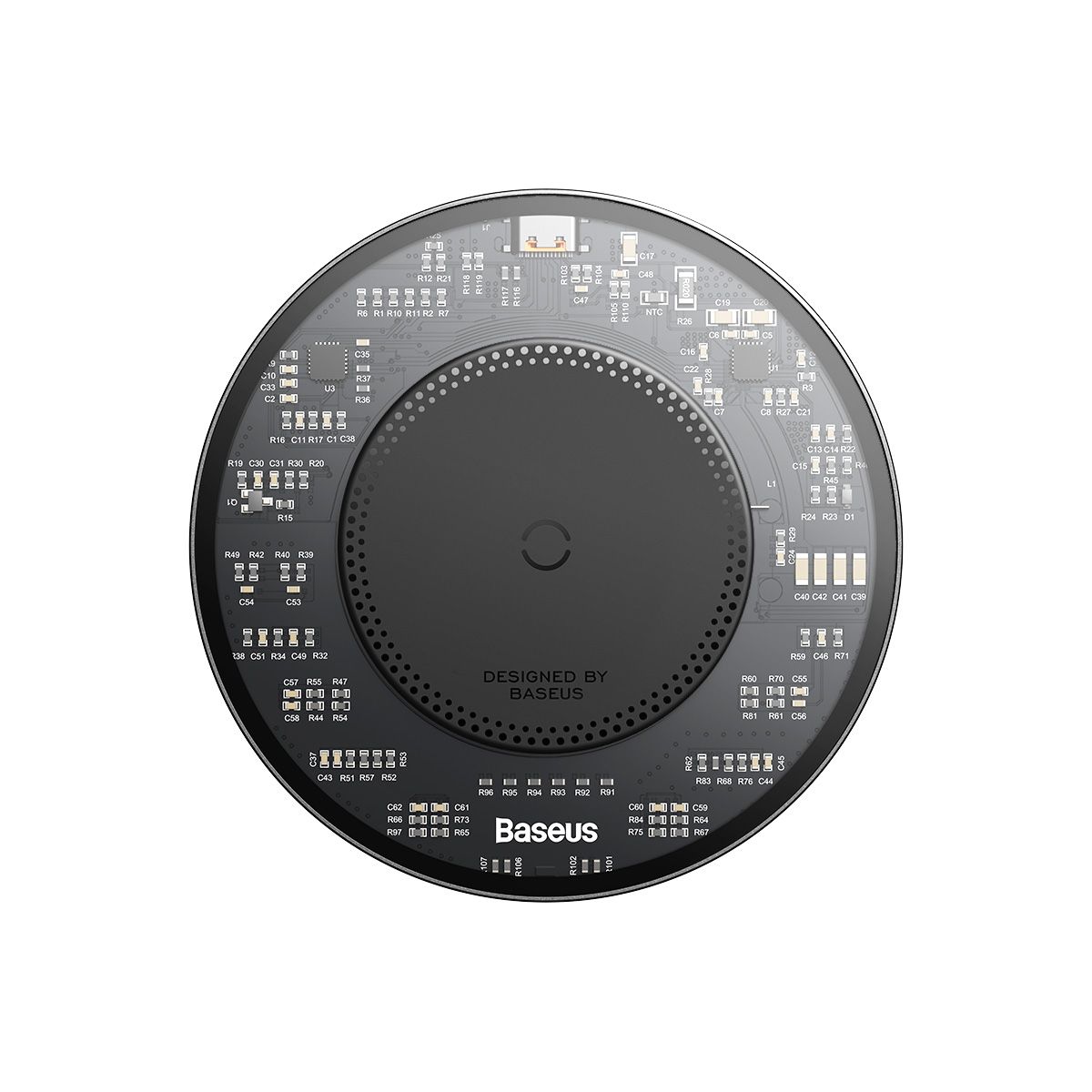 Baseus Simple 2 Wireless Charger 15W (With Cable Type-C 24W 12V/2A 1m)
