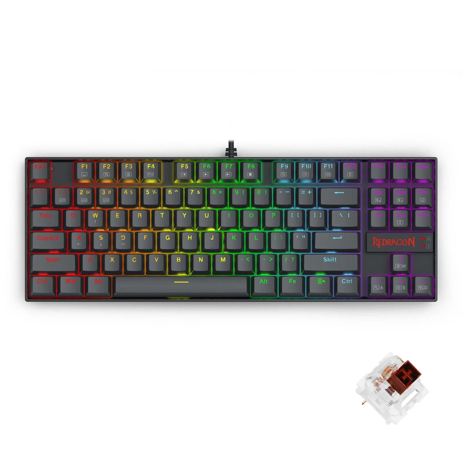 Redragon-Keyboard-K552E-Elite-Brown SW