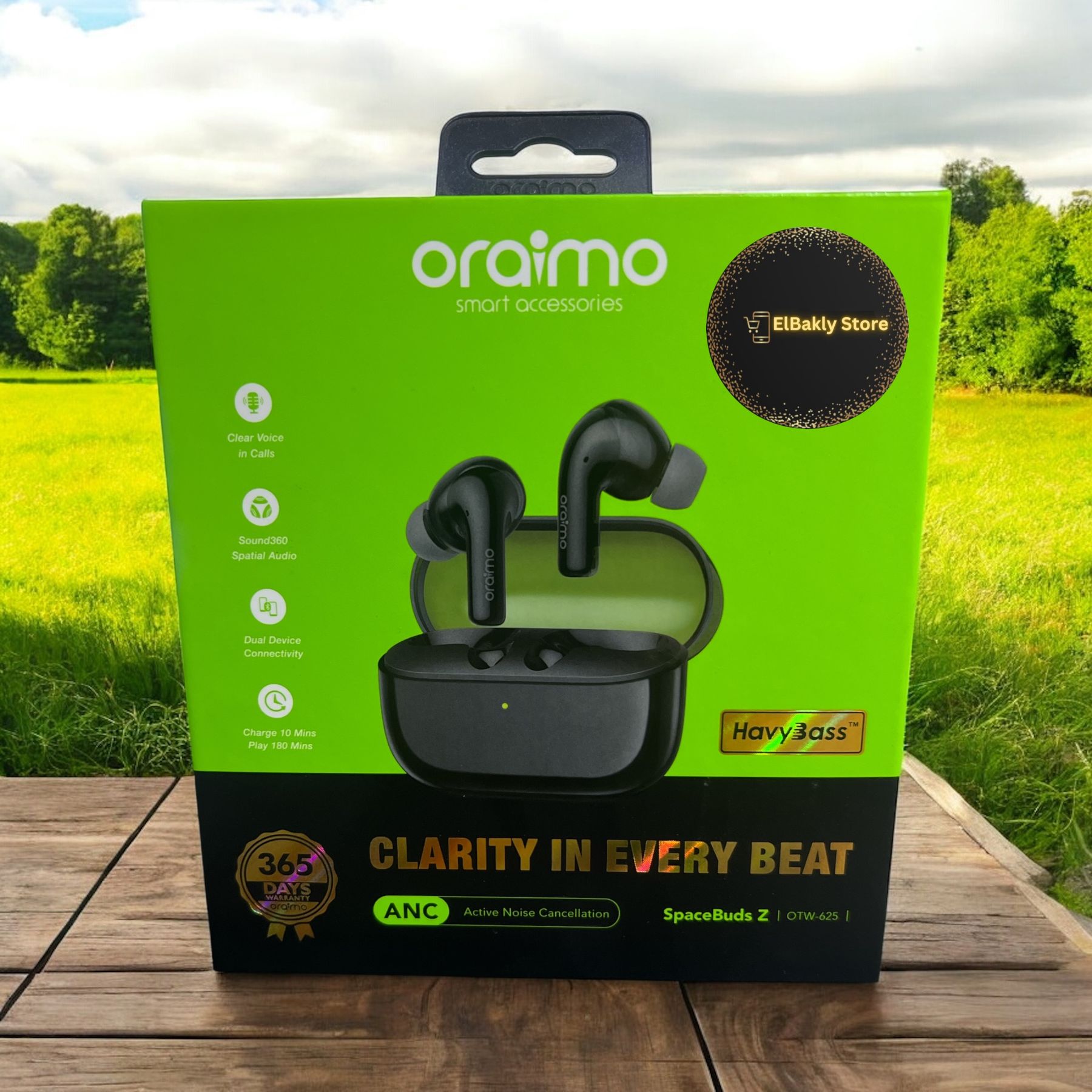 Oraimo OTW-625 SpaceBuds Z ANC TWS Earbuds+ضمان سنة