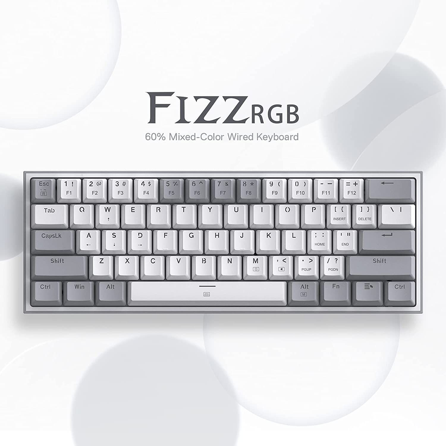 Redragon-Keyboard-K616-PRO-Gray in White-Red SW