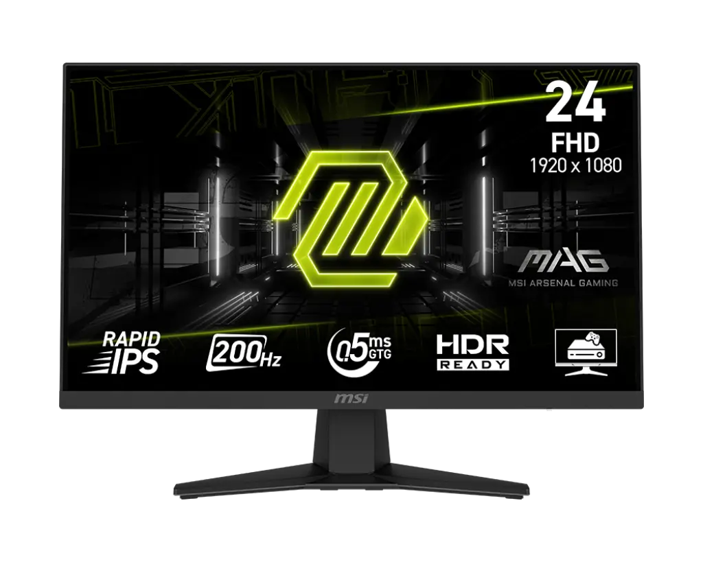 MSI 244F 23.8 Rapid IPS 1920X1080 (FHD 200Hz 0.5MS (GTG) HDR Adobe RGB 91% -DCI-P3 96% -SRGB 126% DP-HDMI