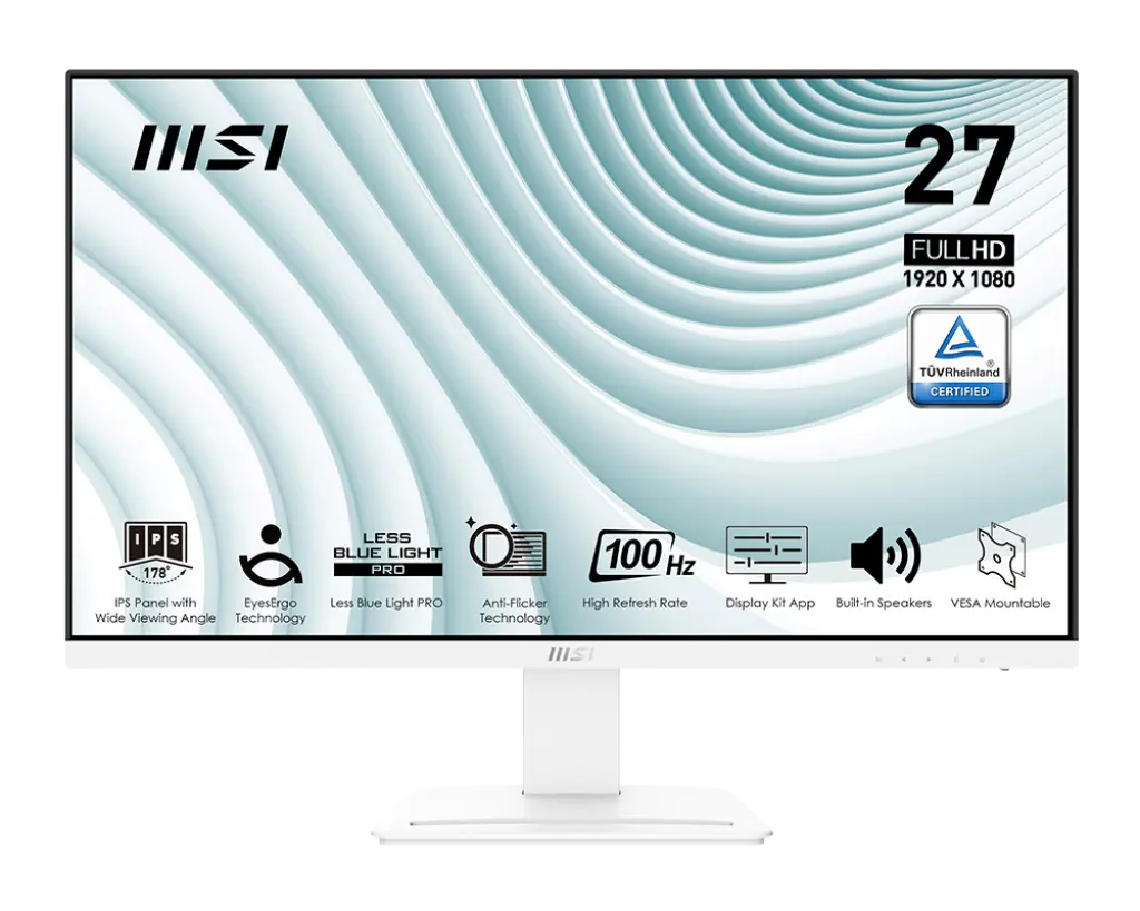 MSI PRO MP273AW 27 IPS 1920X1080 (FHD 100Hz 1ms (MPRT) / 4ms (GTG)