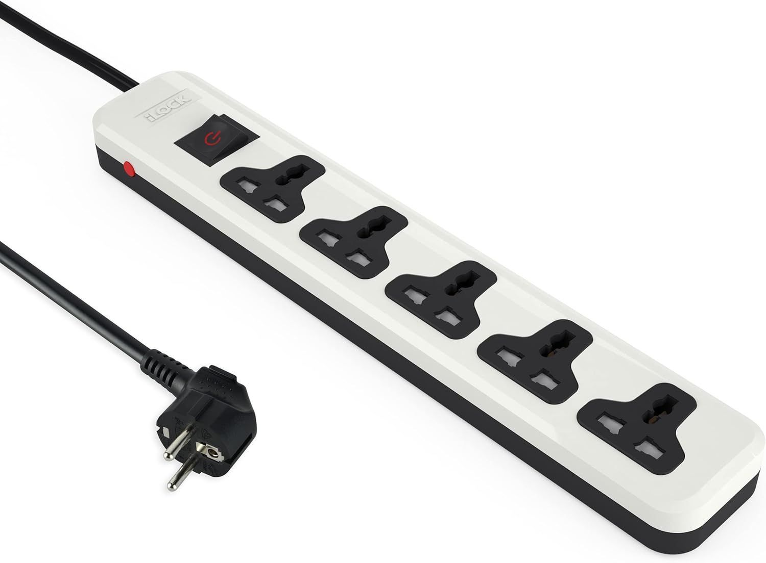 PWR-Power Strip-iLock-5 Outlet Univ-2m-5066