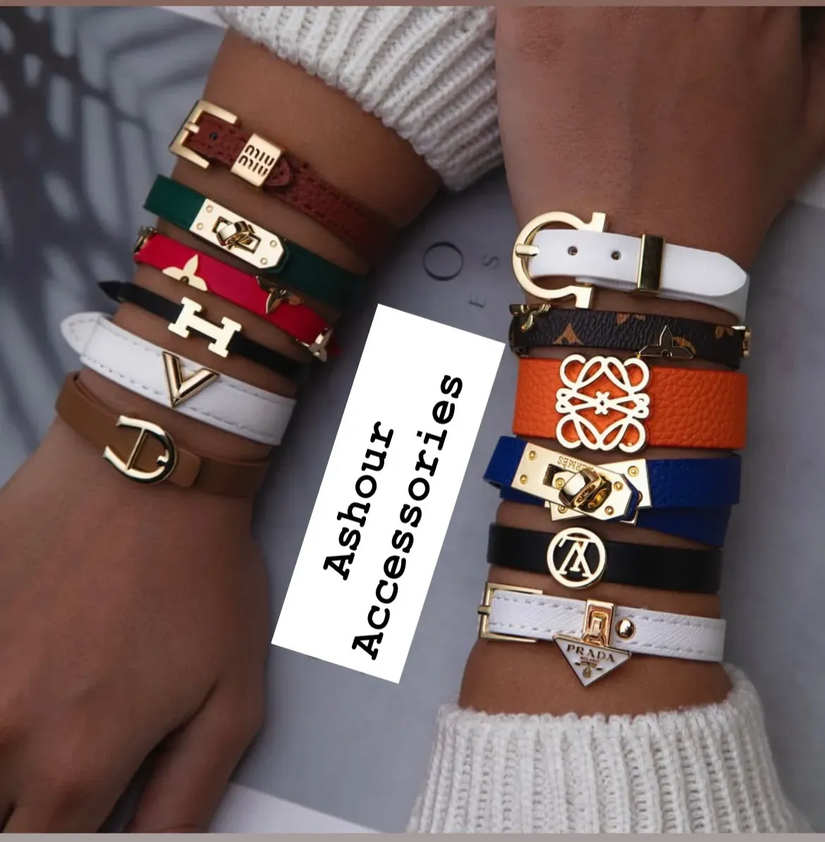 Woman's Luxury Leather Bracelets