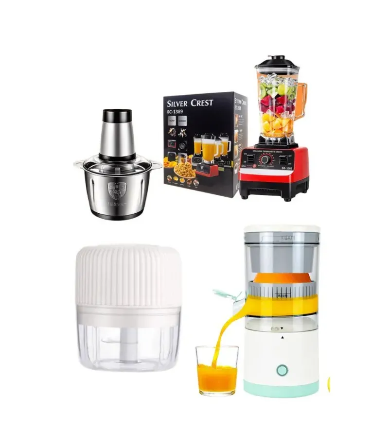عرض طقم أجهزة المطبخ الكهربائية 3 في 1 خلاط و كبة و عصارة فواكه