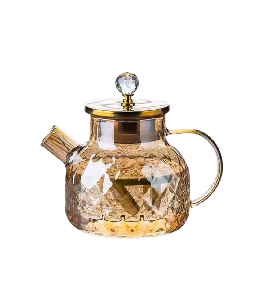 سعر طقم إبريق شاي زجاج فاخر مع أكواب وحامل خشبي
