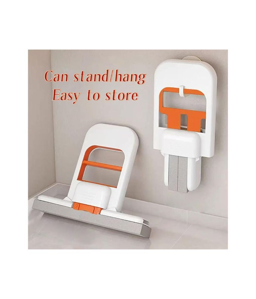 ممسحة تنظيف صغيرة قابلة للطي ذاتية العصر