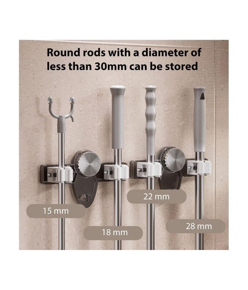 سعر حامل ممسحة ومكانس جداري دوار ذاتي القفل T