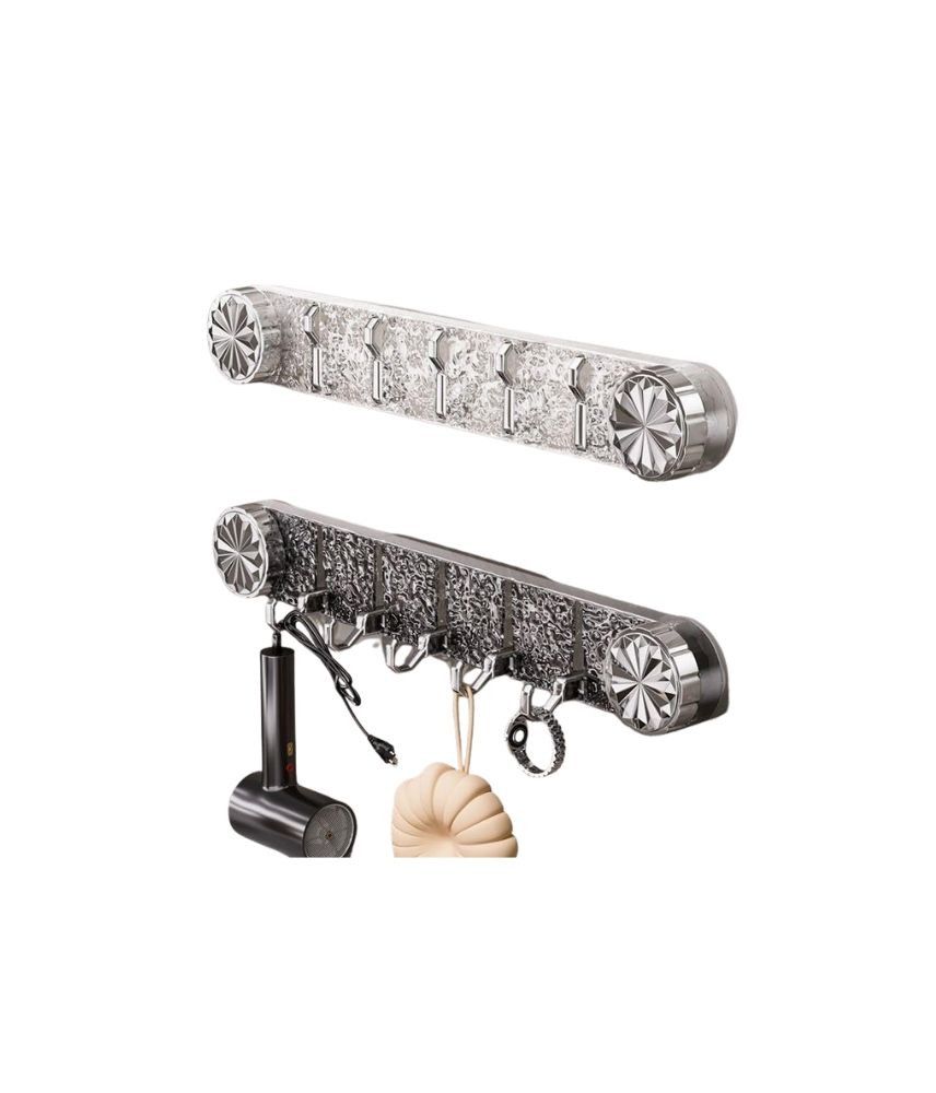 شراء عرض قطعتين من علاقة حائط كريستالية ذاتية اللصق