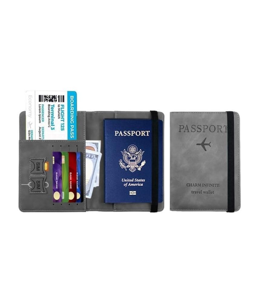 عرض قطعتين من محفظة جواز السفر T