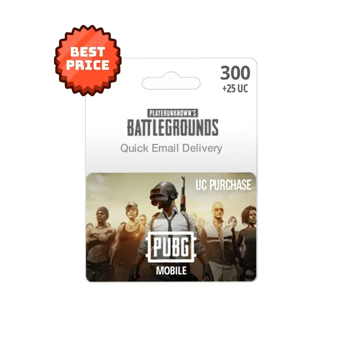 PUBG Mobile $5 (300+Free 25UC) Charge Account