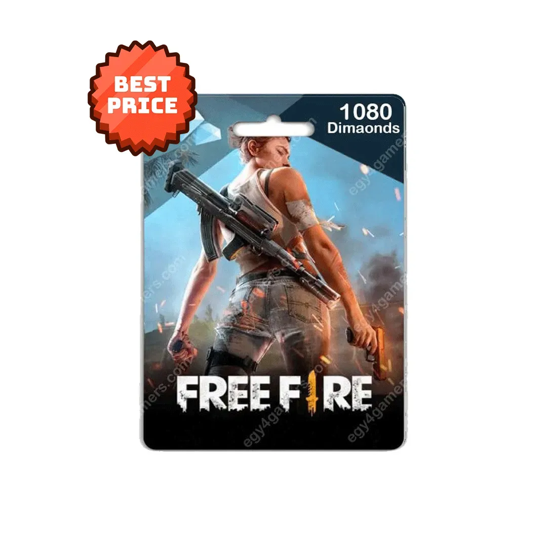 Free Fire 1080 + Bonus 108 Diamonds - (MENA Region) - Recharge Voucher