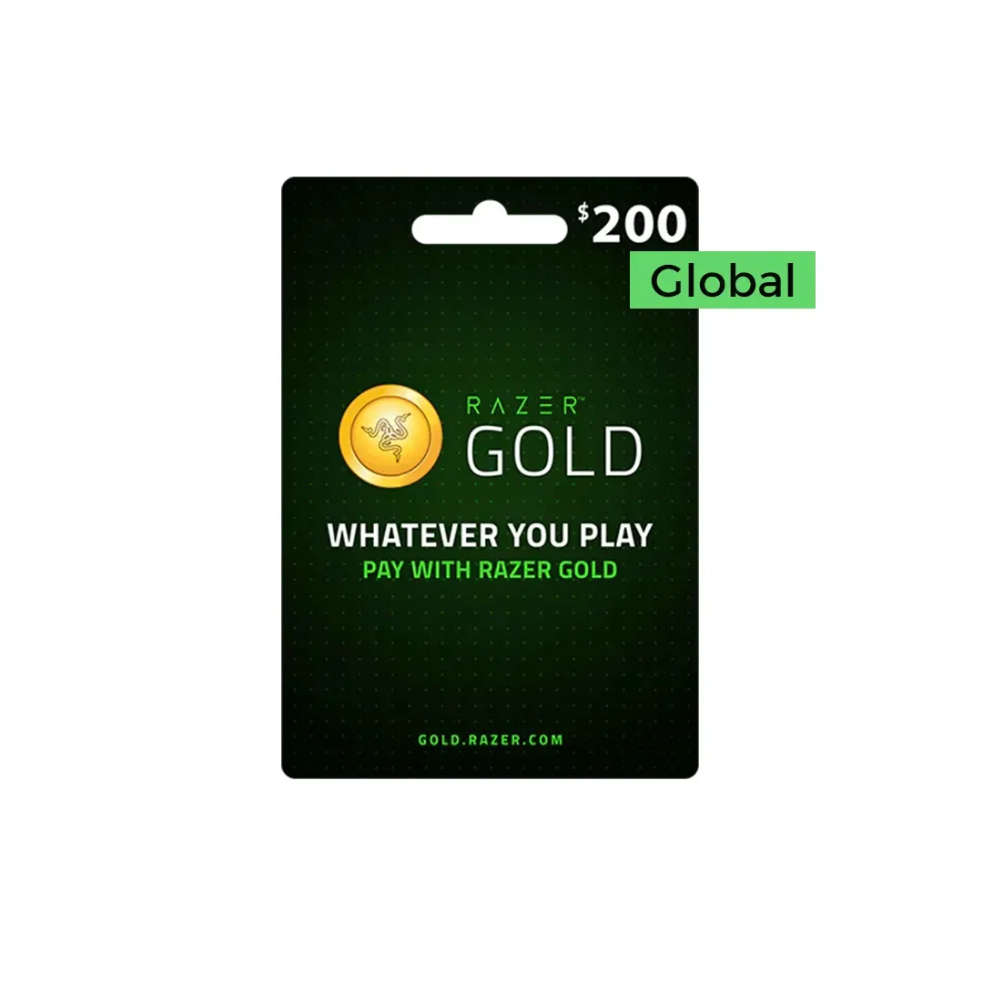 Razer Gold 200 USD - Global - Recharge Voucher